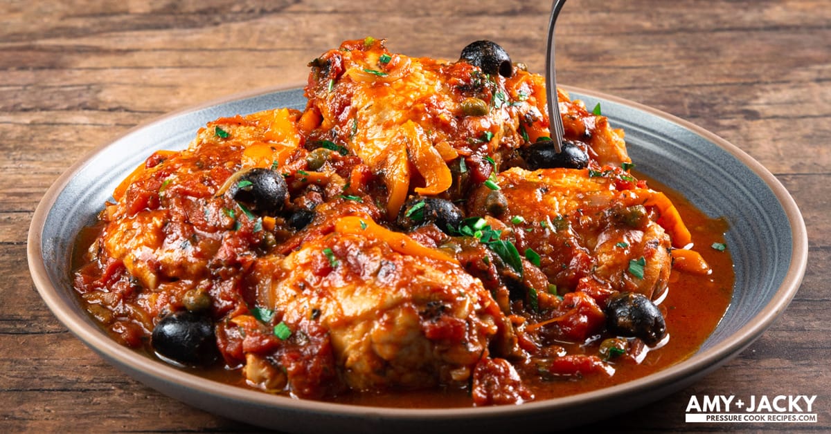 How To Cook Chicken Cacciatore In the T-Fal Electric Pressure Cooker