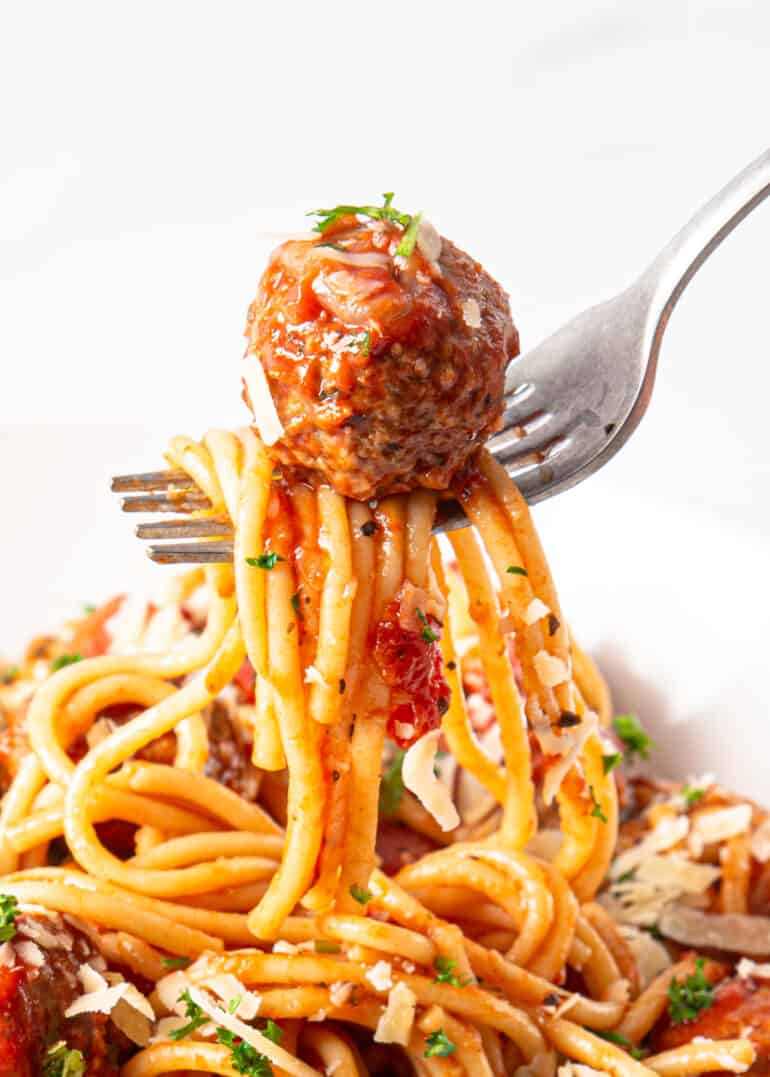 Instant Pot Spaghetti And Meatballs | Tested By Amy + Jacky