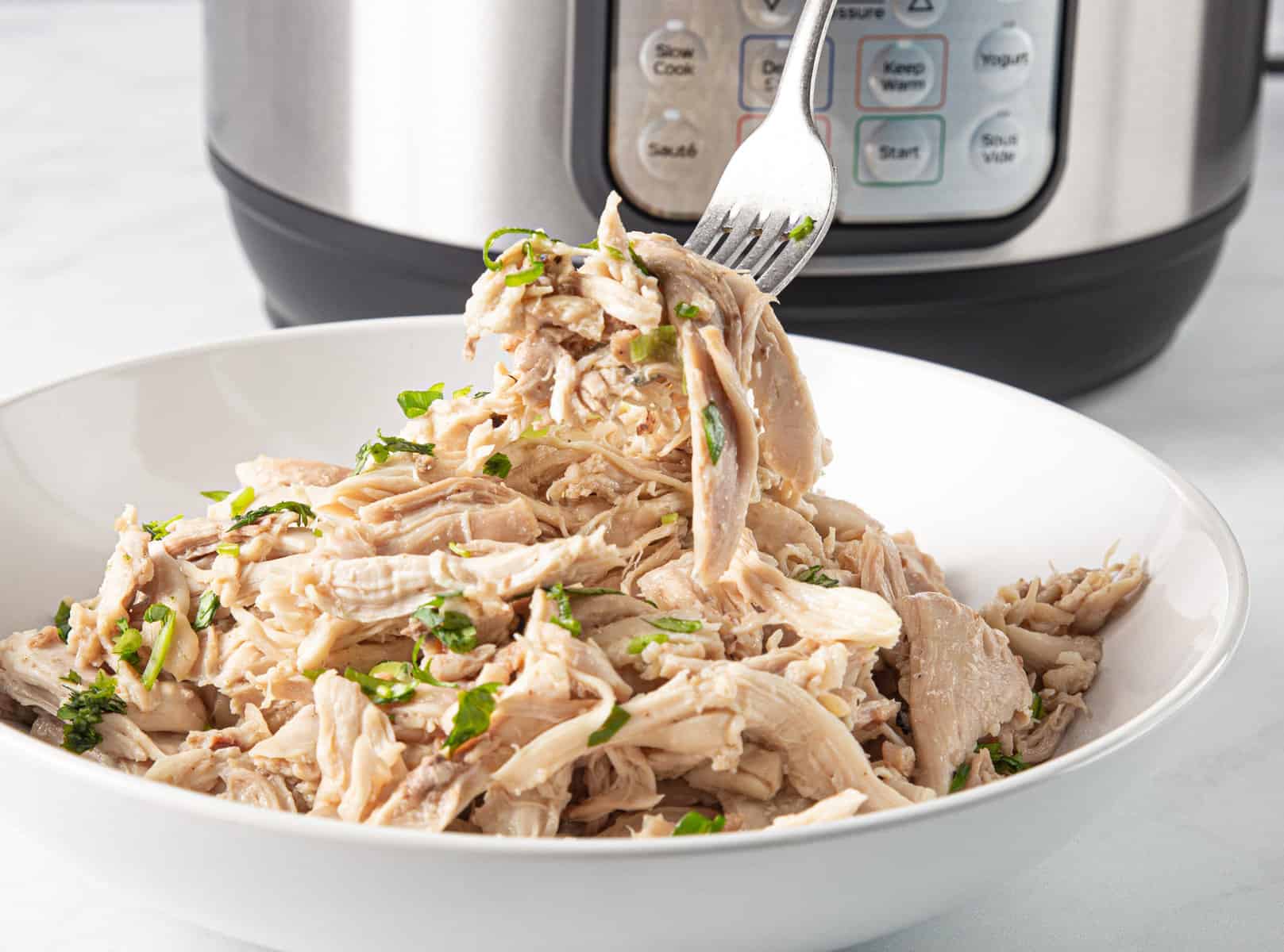 Instant Pot Shredded Chicken {Easy Tutorial} - FeelGoodFoodie