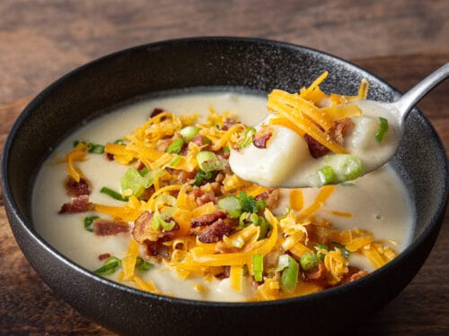 Easy, Creamy Instant Pot Baked Potato Soup with Bacon