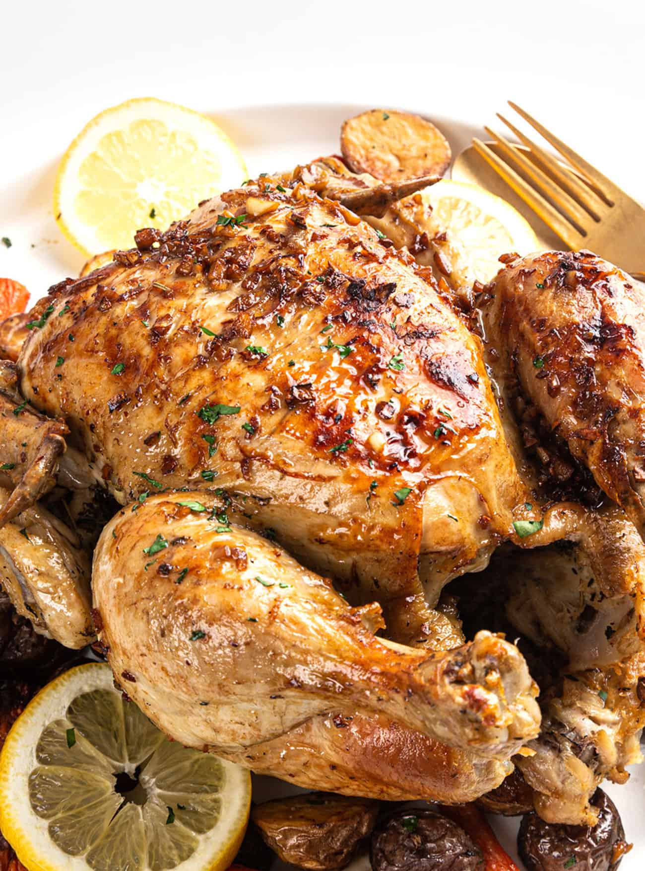 Whole Roasted Chicken with Lemon and Rosemary - Skinnytaste