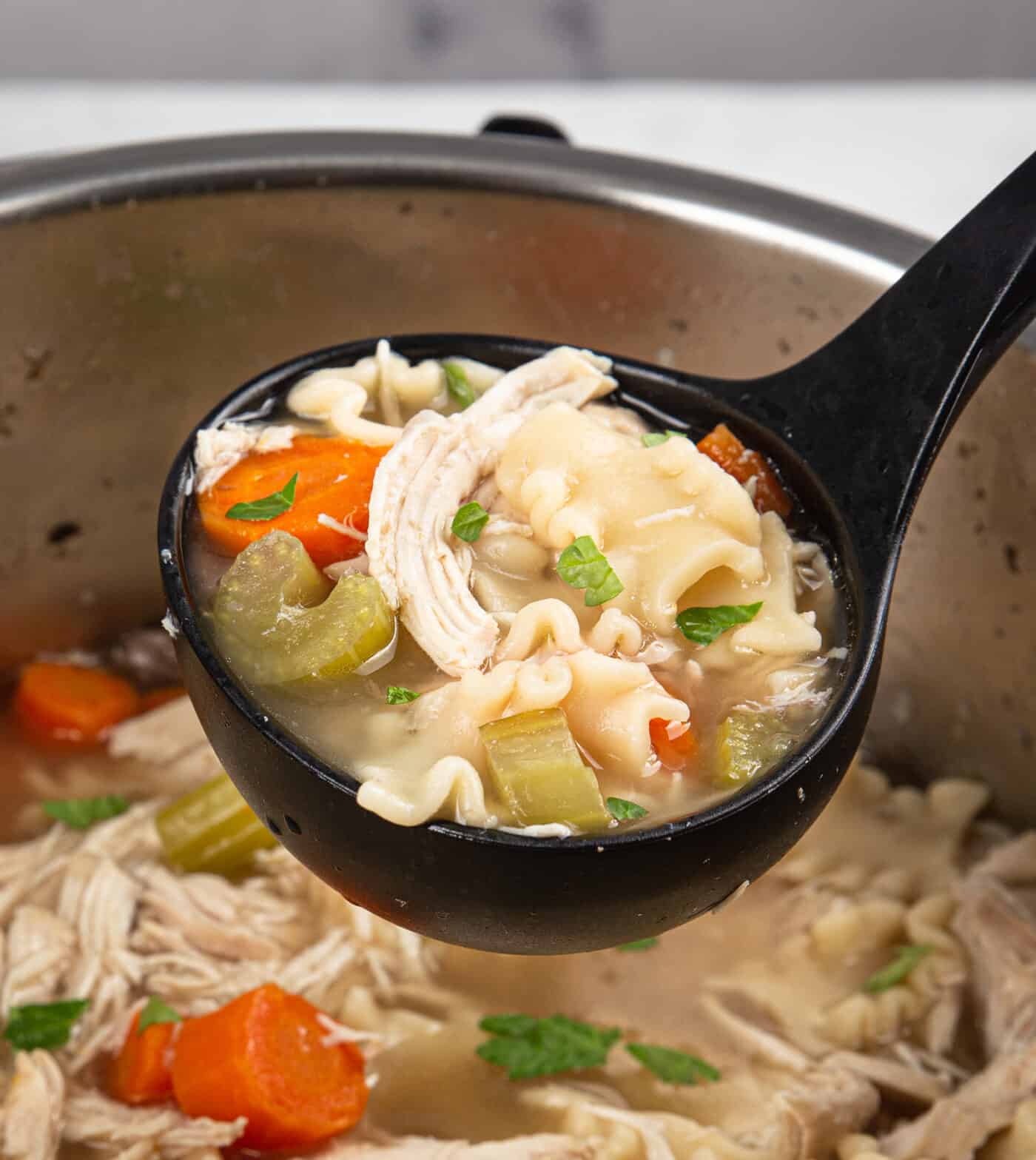 Instant Pot Chicken Noodle Soup | Tested by Amy + Jacky